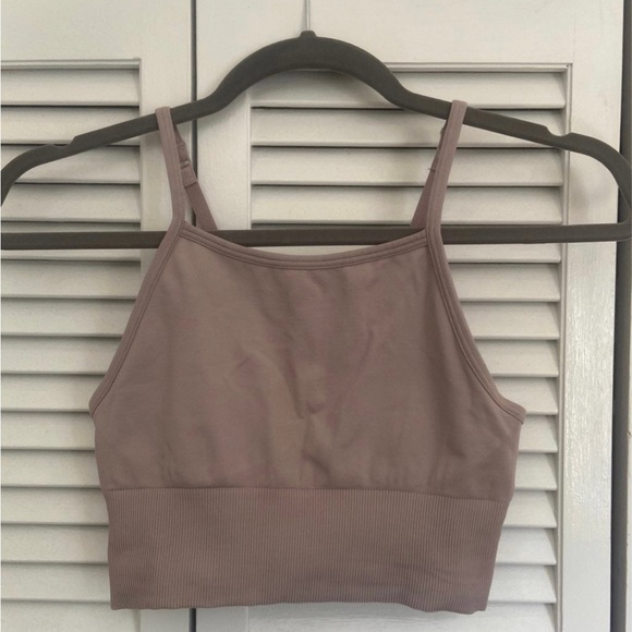 Ebb to the street long line bra in smokey blush - Picture 2 of 4